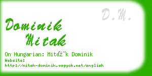 dominik mitak business card